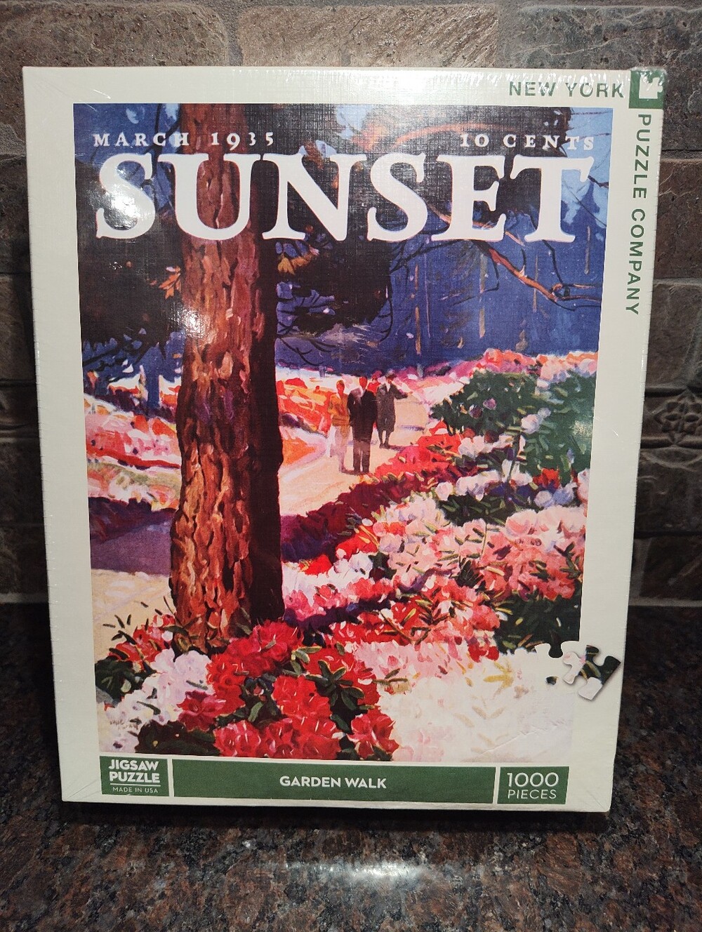 Sunset Garden Walk 1000-Piece Jigsaw Puzzle - Multicolor, New York Puzzle Compan